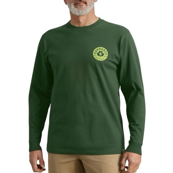 Carhartt Men's St. Patricks Day Graphic Long Sleeve T-Shirt NWT - Picture 2 of 5